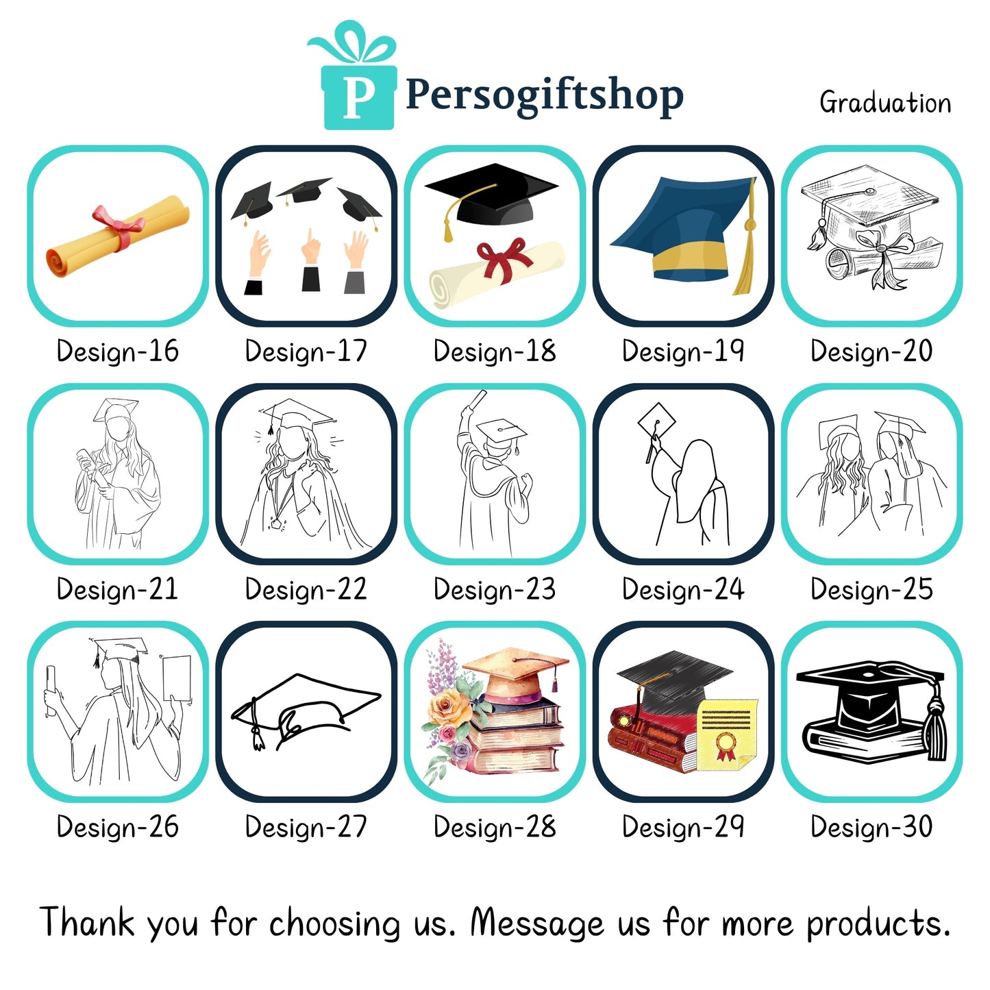 Personalized Graduation Design Paper Napkins | 15x15 Inch Custom Grad Party Napkins | Celebrate Class of 2023 in Style