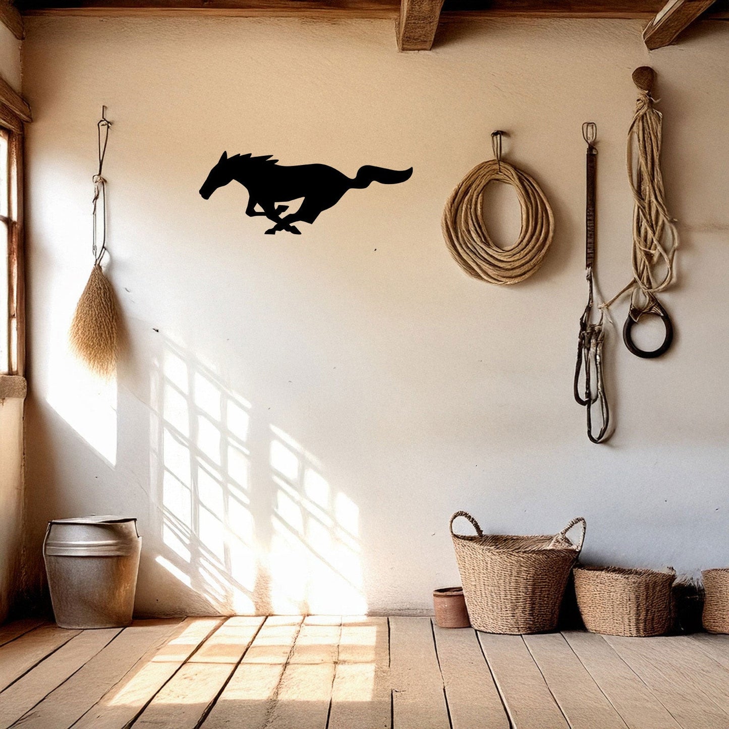 Laser Cut Metal Wall Decor, Black Horse Design, Modern Equestrian Wall Art, Animal Lover Gift, Farmhouse Rustic Decor, Living Room Accent