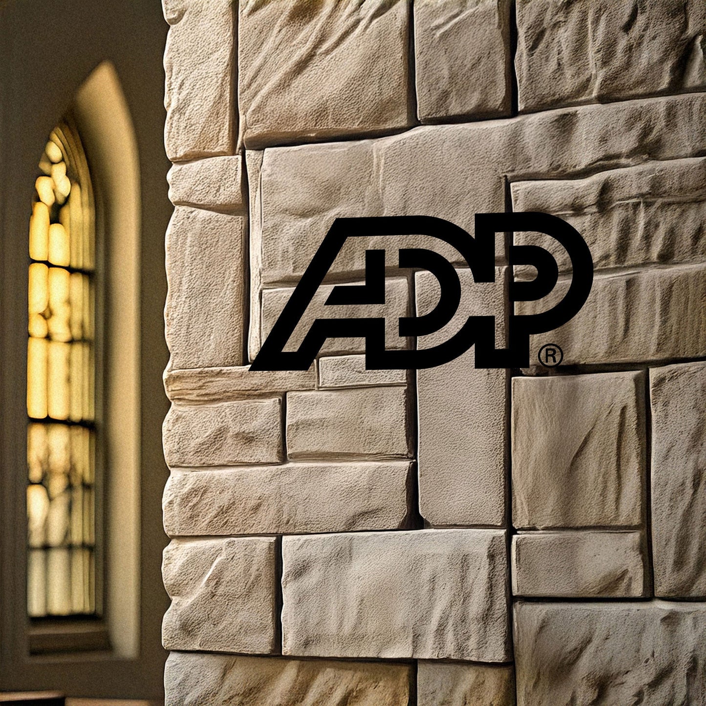 Laser Cut Metal Wall Decor, ADP Logo Design, Black Metal Wall Art, Business Brand Decor, Office Wall Accent, Modern Workplace Gift