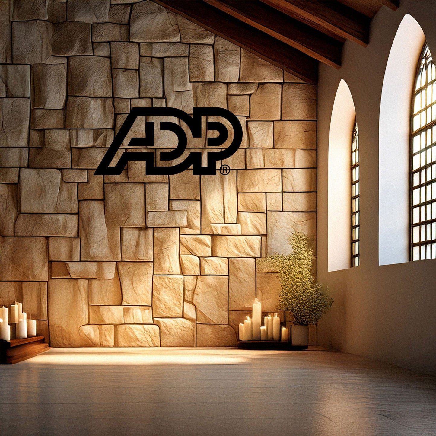 Laser Cut Metal Wall Decor, ADP Logo Design, Black Metal Wall Art, Business Brand Decor, Office Wall Accent, Modern Workplace Gift