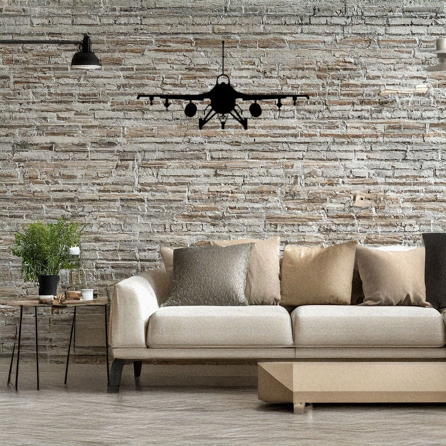 Laser Cut Metal Wall Decor, Fighter Jet Plane Design, Black Metal Wall Art, Aviation Decor Gift, Pilot Room Accent, Airplane Enthusiast Wall Art