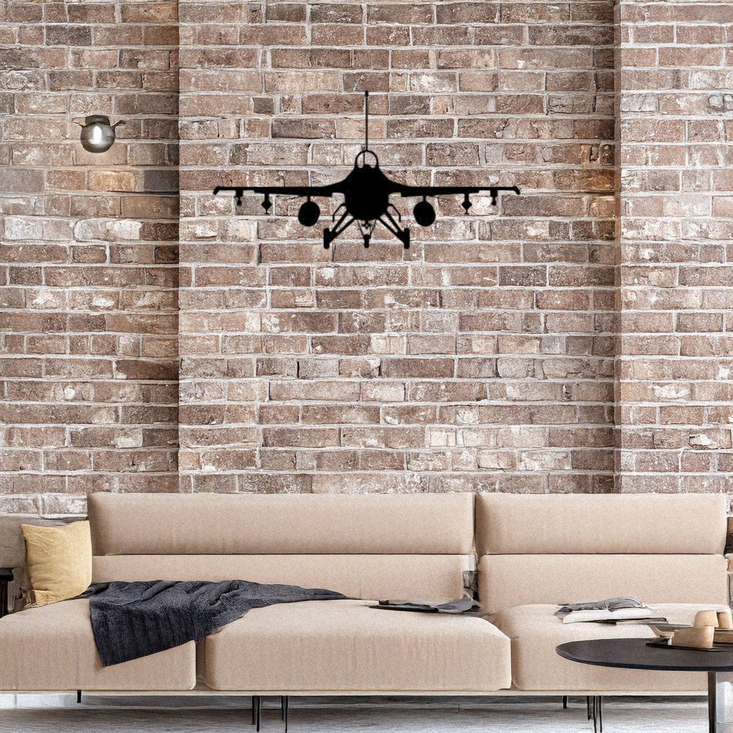 Laser Cut Metal Wall Decor, Fighter Jet Plane Design, Black Metal Wall Art, Aviation Decor Gift, Pilot Room Accent, Airplane Enthusiast Wall Art