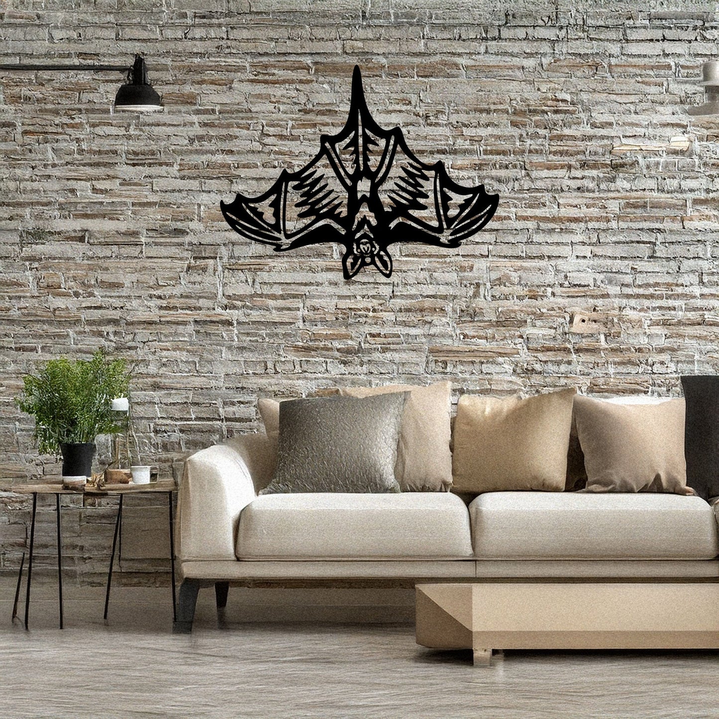 Laser Cut Metal Wall Decor, Bat Silhouette Design, Black Metal Wall Art, Gothic Home Accent, Halloween Wall Decor, Gift for Bat Lovers