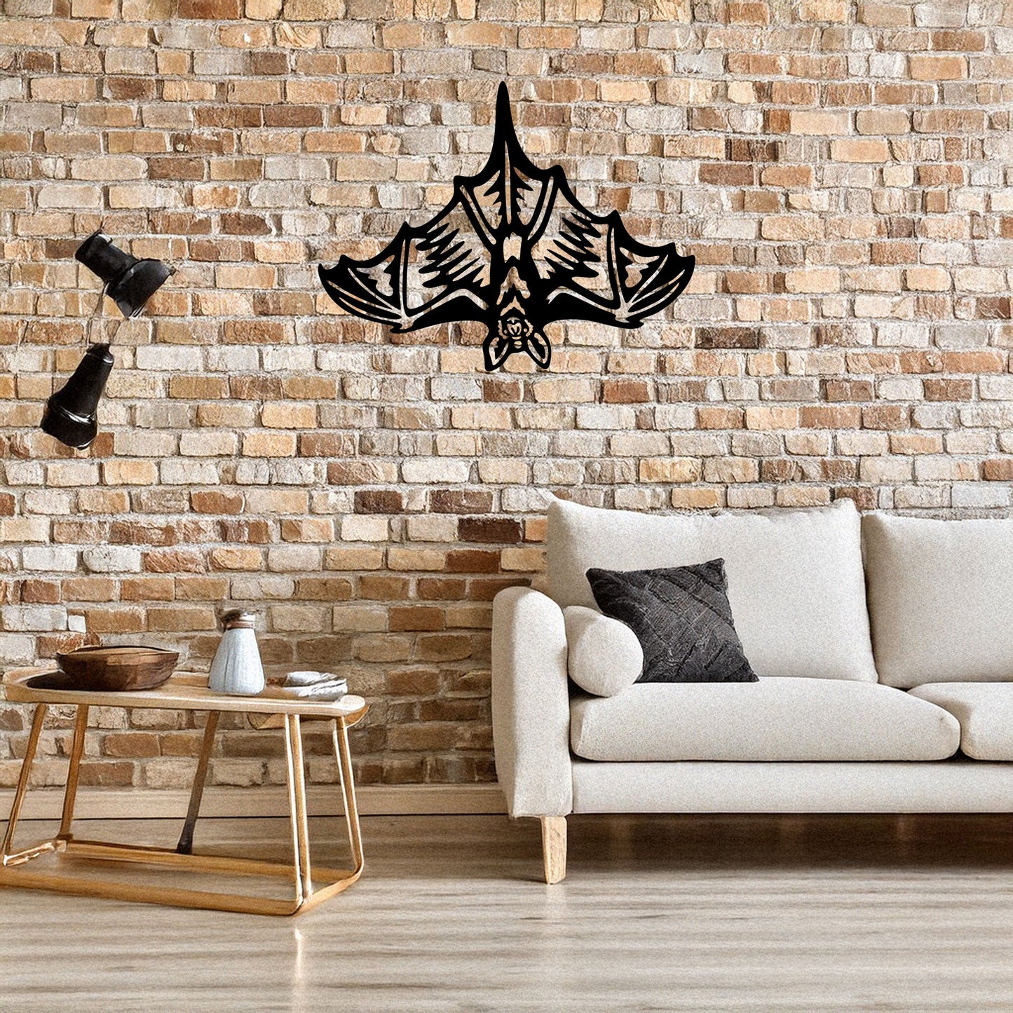 Laser Cut Metal Wall Decor, Bat Silhouette Design, Black Metal Wall Art, Gothic Home Accent, Halloween Wall Decor, Gift for Bat Lovers