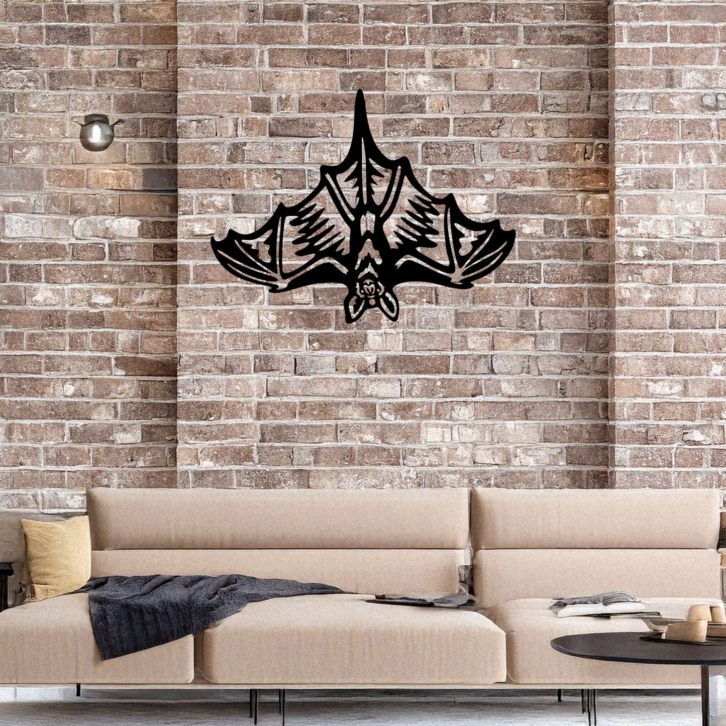 Laser Cut Metal Wall Decor, Bat Silhouette Design, Black Metal Wall Art, Gothic Home Accent, Halloween Wall Decor, Gift for Bat Lovers