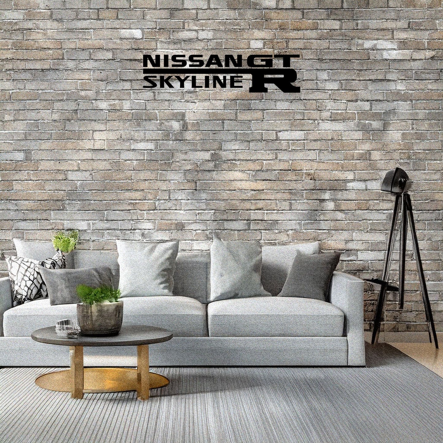 Laser Cut Metal Wall Decor, Nissan Skyline GTR Design, Black Automotive Wall Art, Car Enthusiast Gift, Matte Black Garage Decor