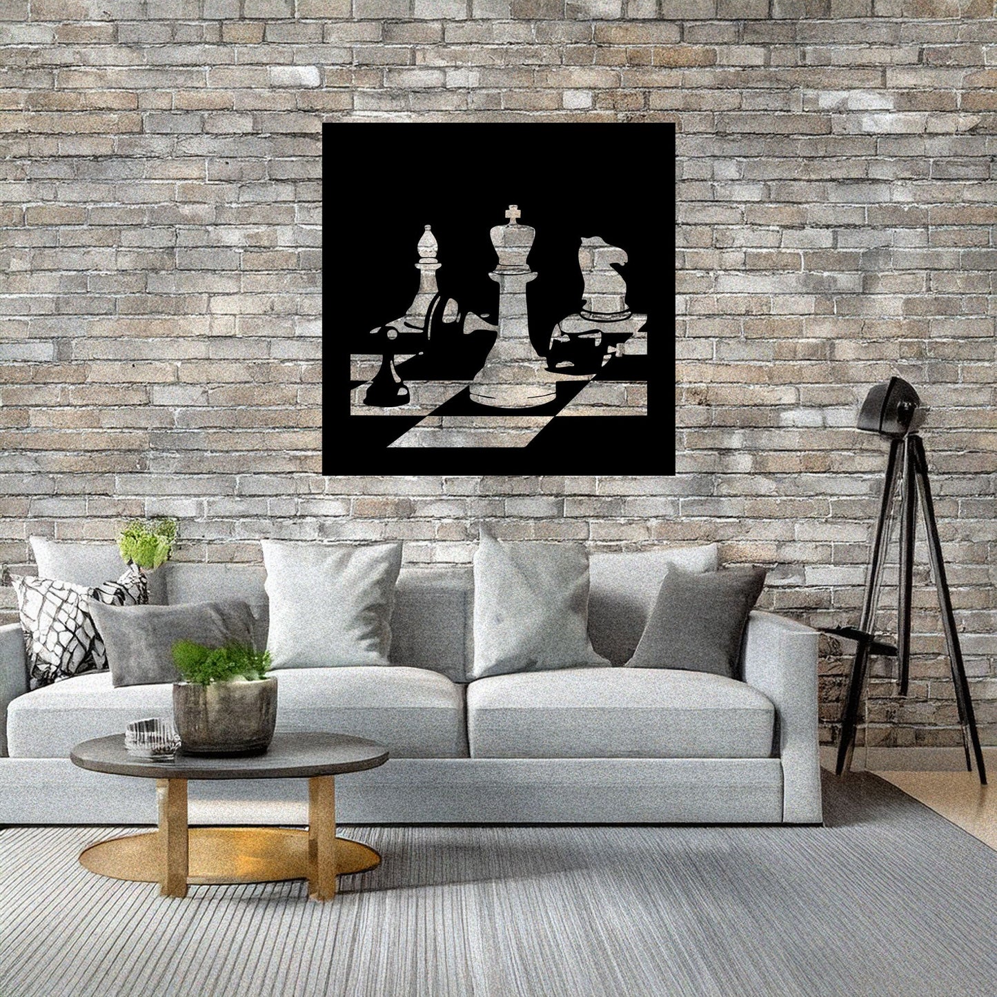 Laser Cut Metal Wall Decor, Chess Design, Black Chessboard Wall Art, Game Room Accent, Matte Black Wall Decor, Gift for Chess Enthusiasts