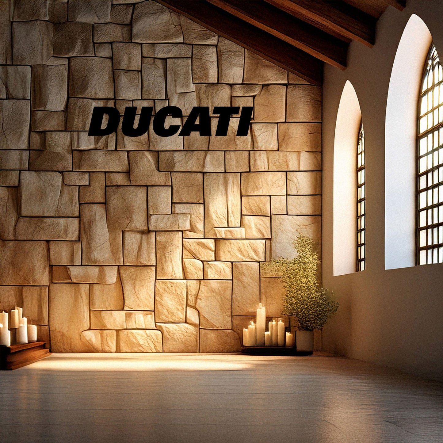 Laser Cut Metal Wall Decor, Ducati Logo Design, Black Motorcycle Brand Wall Art, Matte Black Garage Decor, Biker Gift