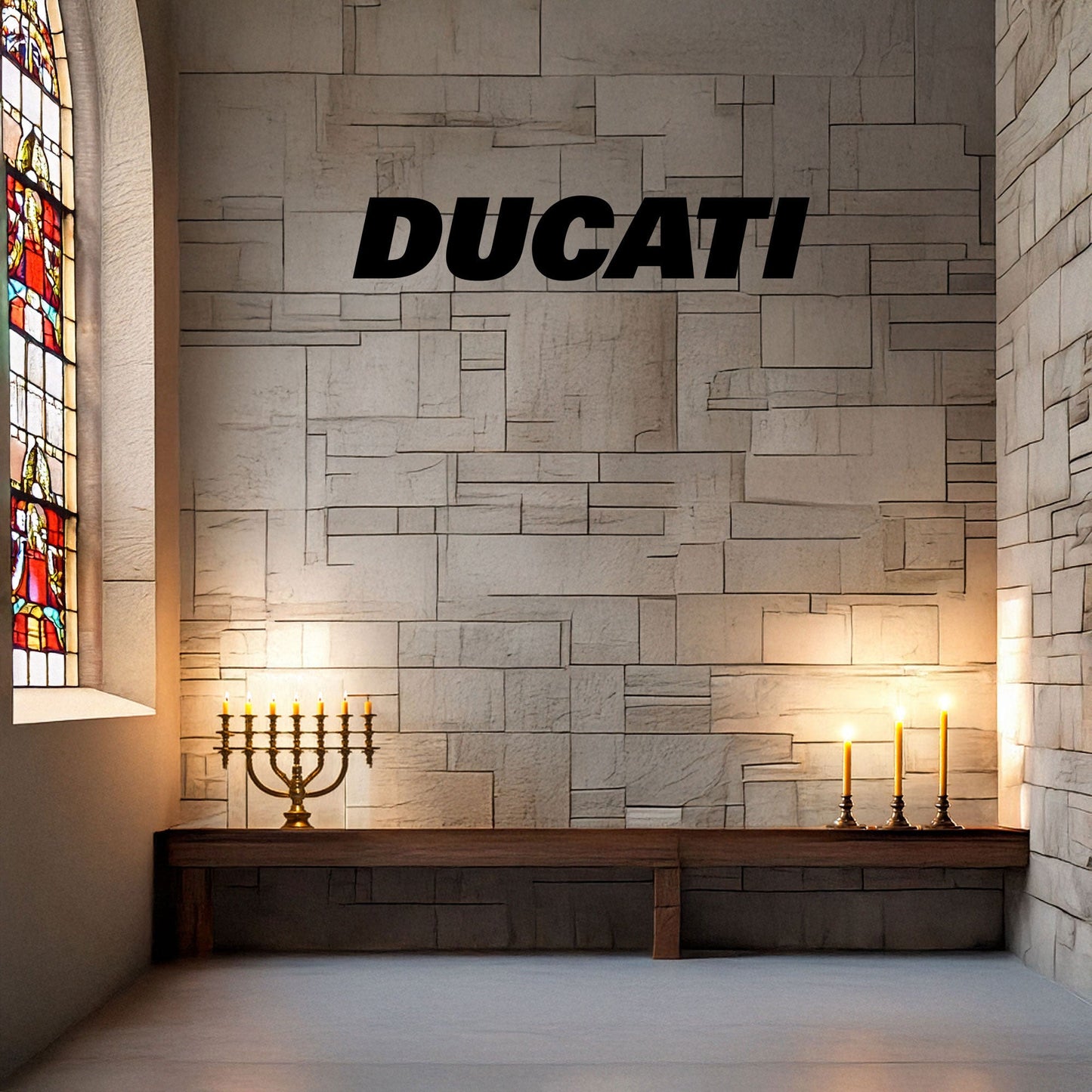 Laser Cut Metal Wall Decor, Ducati Logo Design, Black Motorcycle Brand Wall Art, Matte Black Garage Decor, Biker Gift