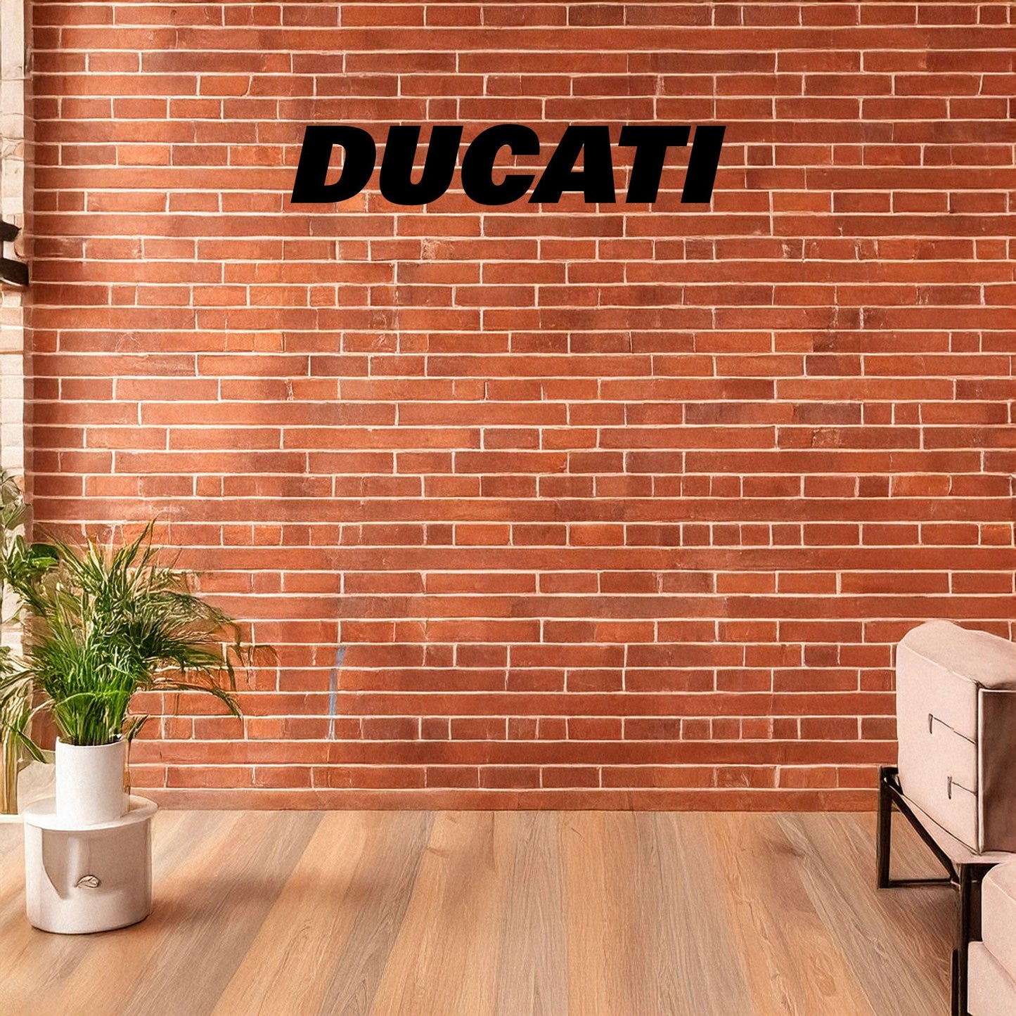 Laser Cut Metal Wall Decor, Ducati Logo Design, Black Motorcycle Brand Wall Art, Matte Black Garage Decor, Biker Gift