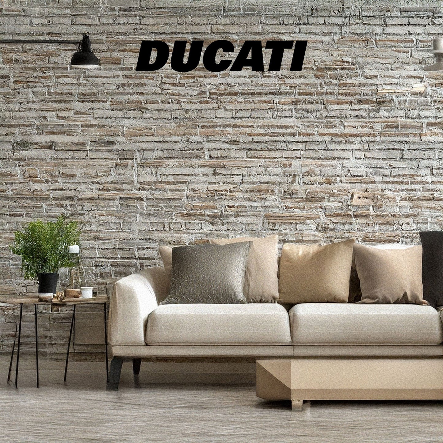 Laser Cut Metal Wall Decor, Ducati Logo Design, Black Motorcycle Brand Wall Art, Matte Black Garage Decor, Biker Gift