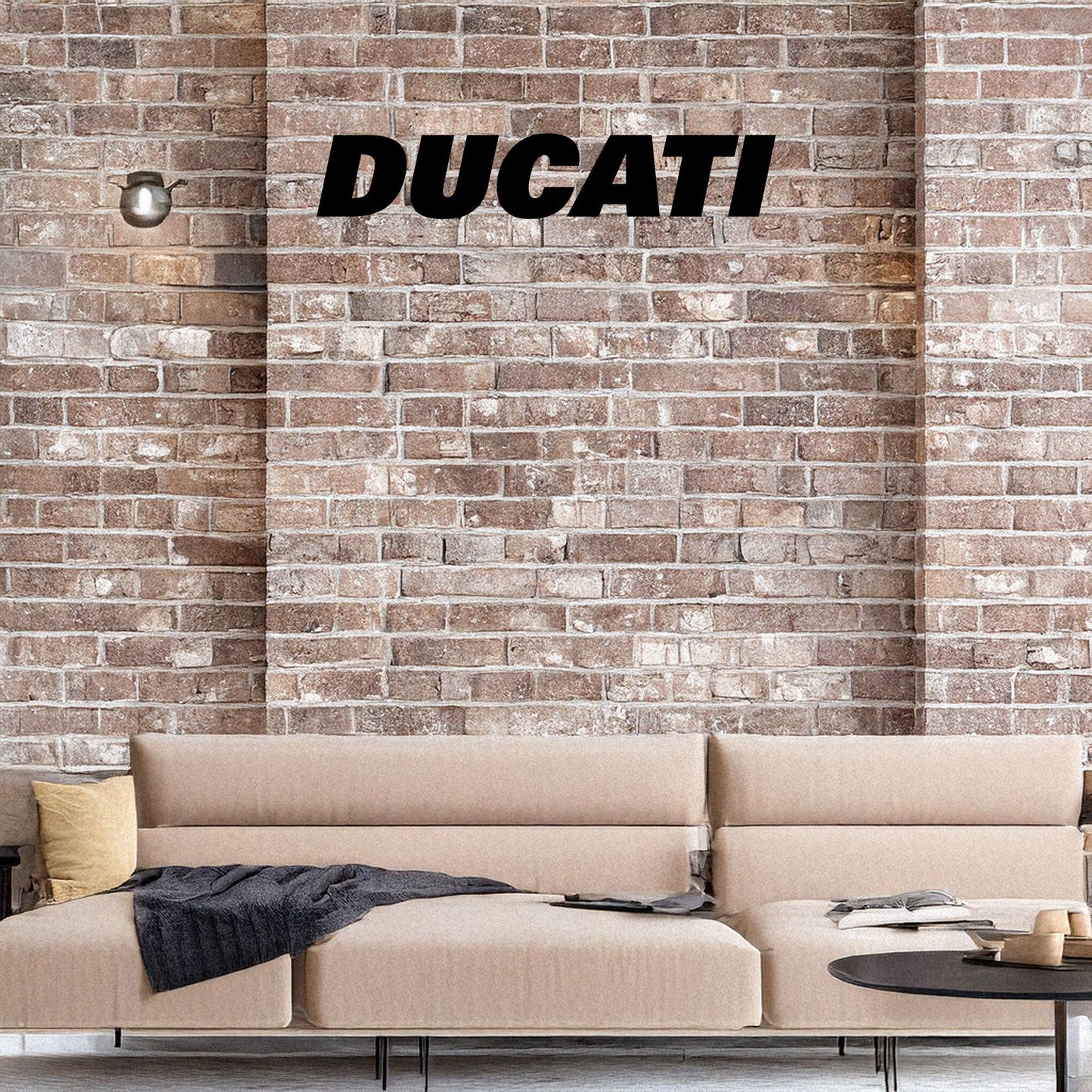 Laser Cut Metal Wall Decor, Ducati Logo Design, Black Motorcycle Brand Wall Art, Matte Black Garage Decor, Biker Gift