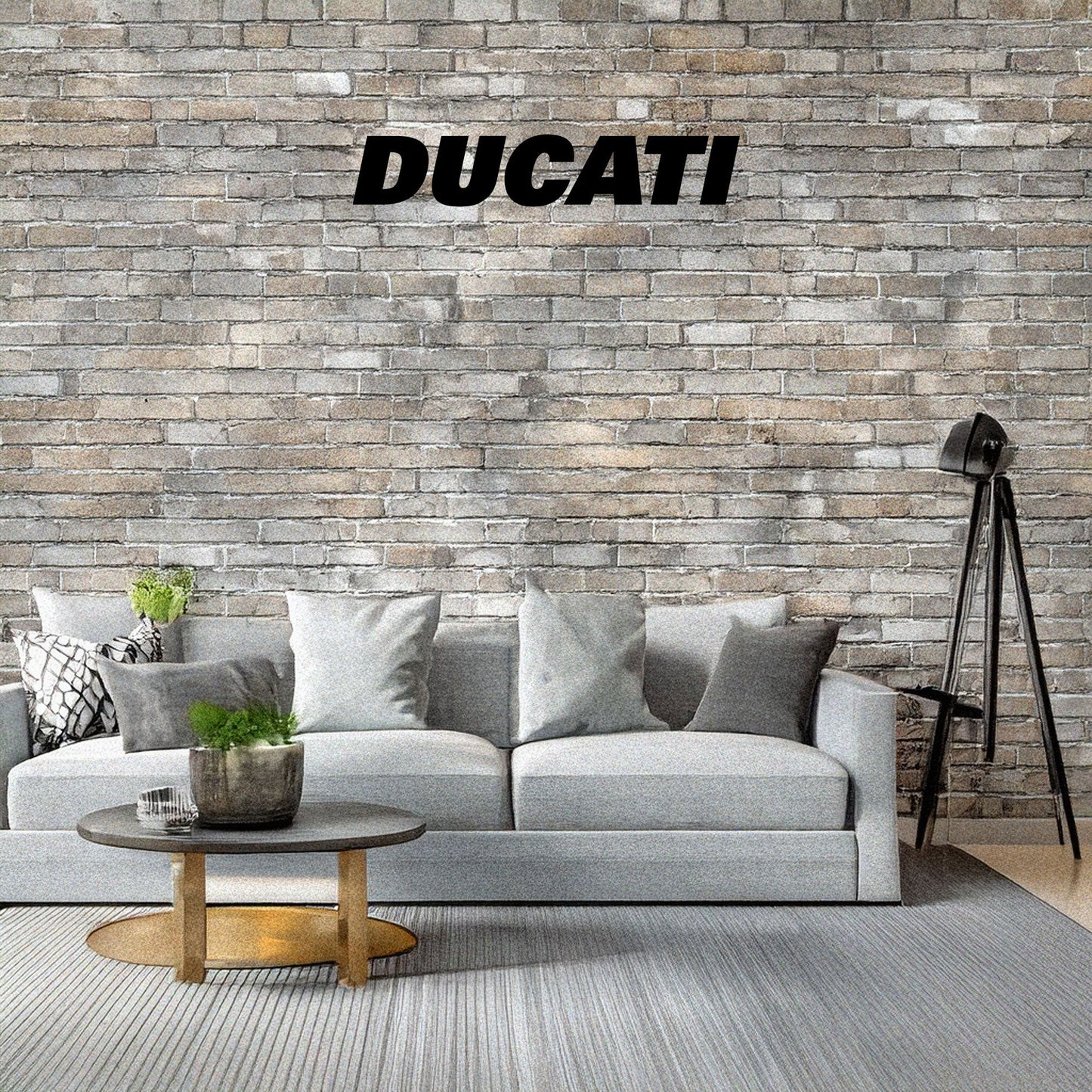 Laser Cut Metal Wall Decor, Ducati Logo Design, Black Motorcycle Brand Wall Art, Matte Black Garage Decor, Biker Gift
