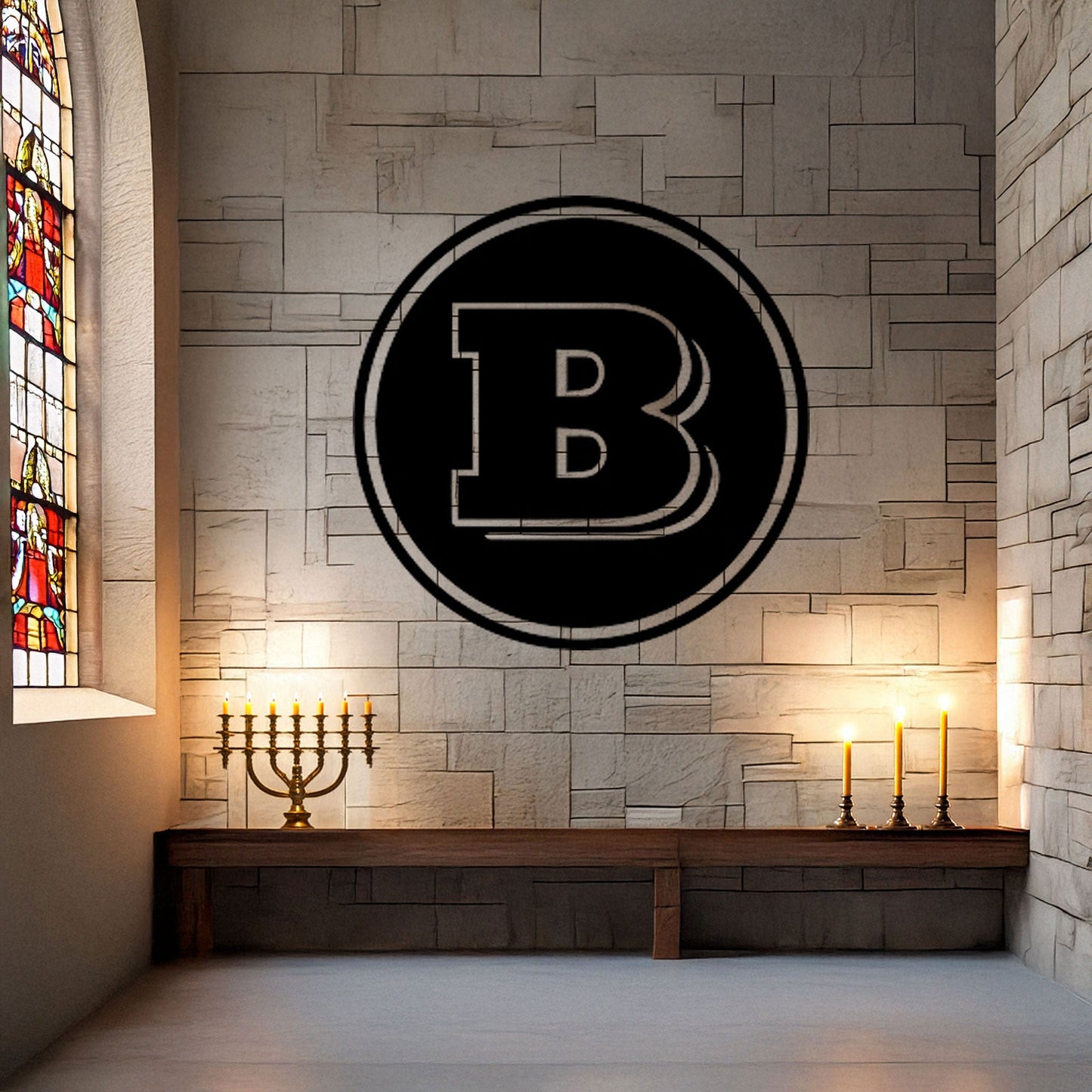 Brabus Logo Metal Wall Art - Laser Cut Black Metal Decor, Custom Car Enthusiast Gift, Luxury Auto Wall Sign, Available in 3 Sizes