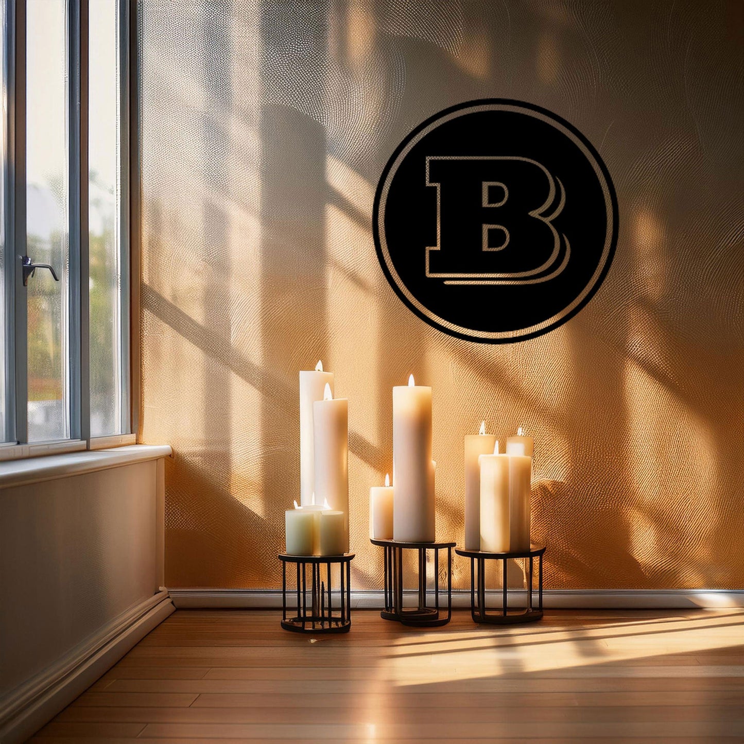 Brabus Logo Metal Wall Art - Laser Cut Black Metal Decor, Custom Car Enthusiast Gift, Luxury Auto Wall Sign, Available in 3 Sizes