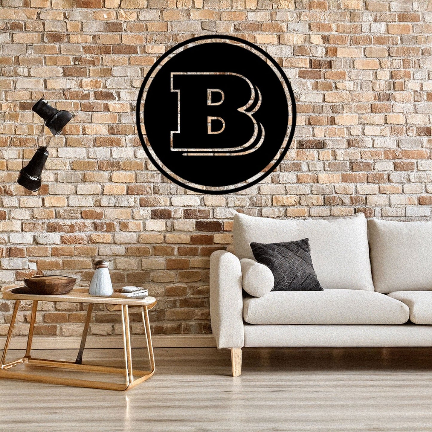 Brabus Logo Metal Wall Art - Laser Cut Black Metal Decor, Custom Car Enthusiast Gift, Luxury Auto Wall Sign, Available in 3 Sizes
