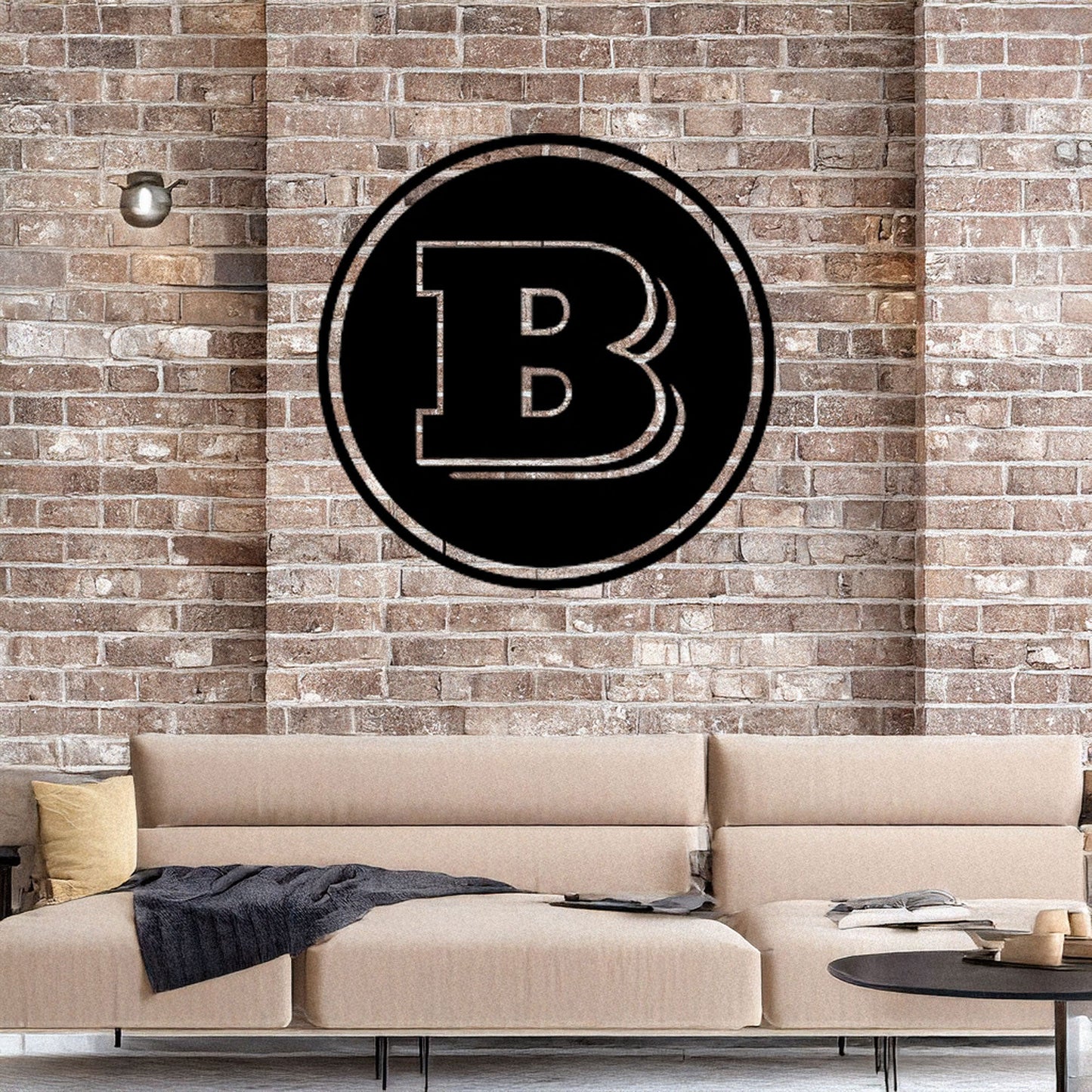 Brabus Logo Metal Wall Art - Laser Cut Black Metal Decor, Custom Car Enthusiast Gift, Luxury Auto Wall Sign, Available in 3 Sizes