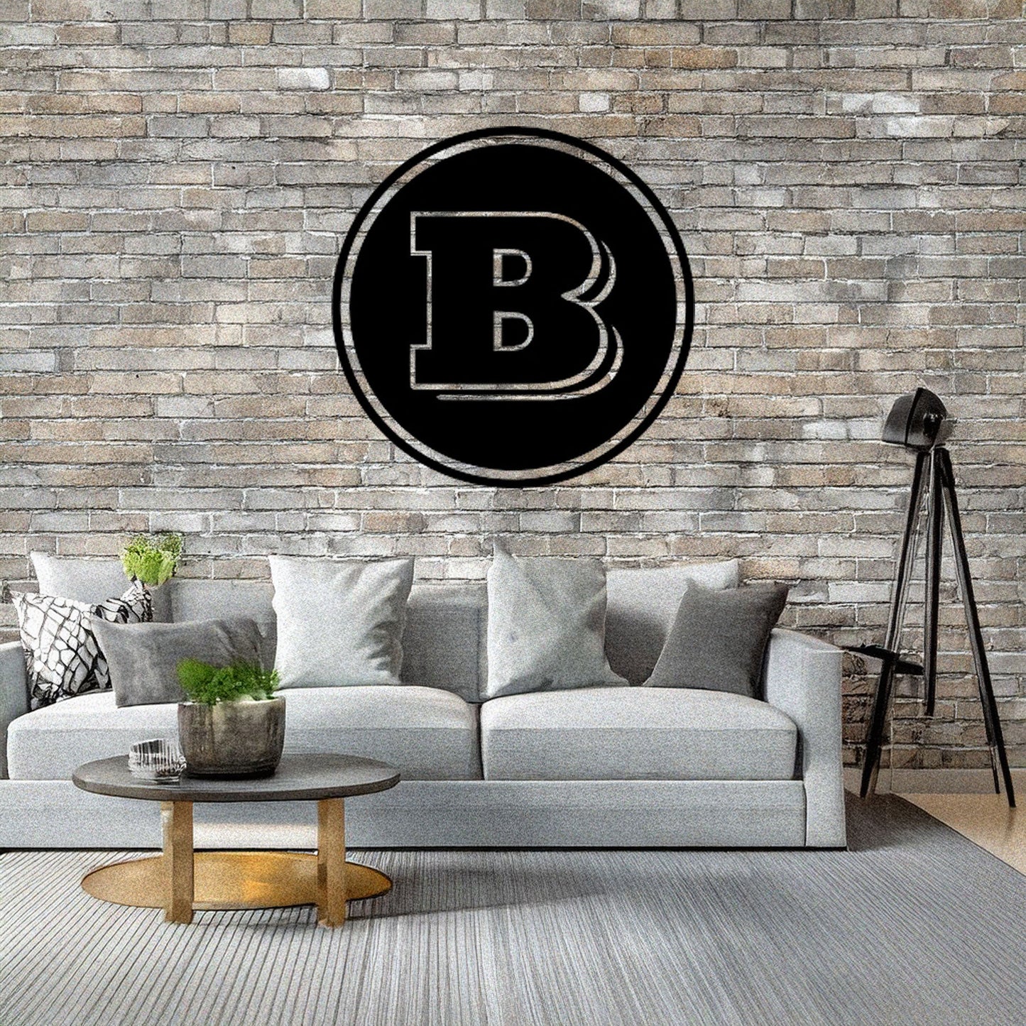 Brabus Logo Metal Wall Art - Laser Cut Black Metal Decor, Custom Car Enthusiast Gift, Luxury Auto Wall Sign, Available in 3 Sizes