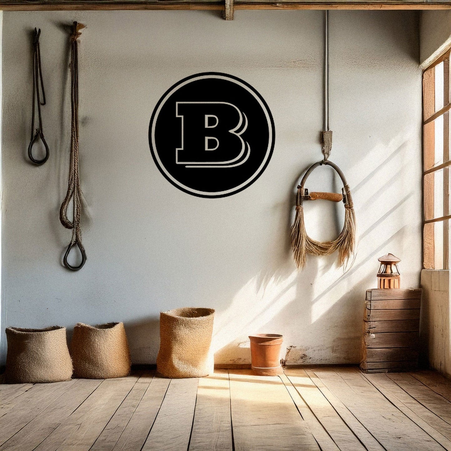 Brabus Logo Metal Wall Art - Laser Cut Black Metal Decor, Custom Car Enthusiast Gift, Luxury Auto Wall Sign, Available in 3 Sizes