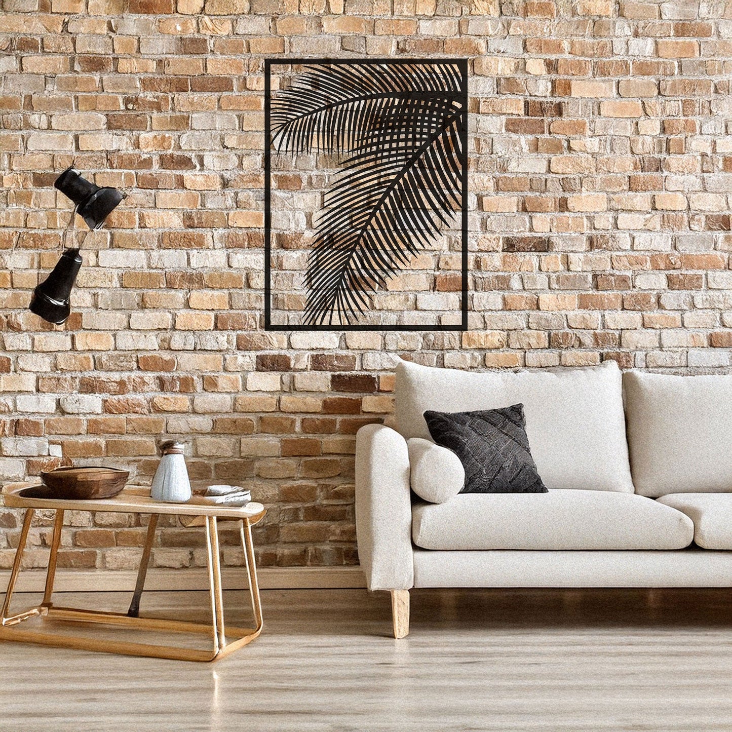 Elegant Laser Cut Metal Leaf Wall Decor, Black Botanical Wall Art for Home & Garden, 3 Sizes Available