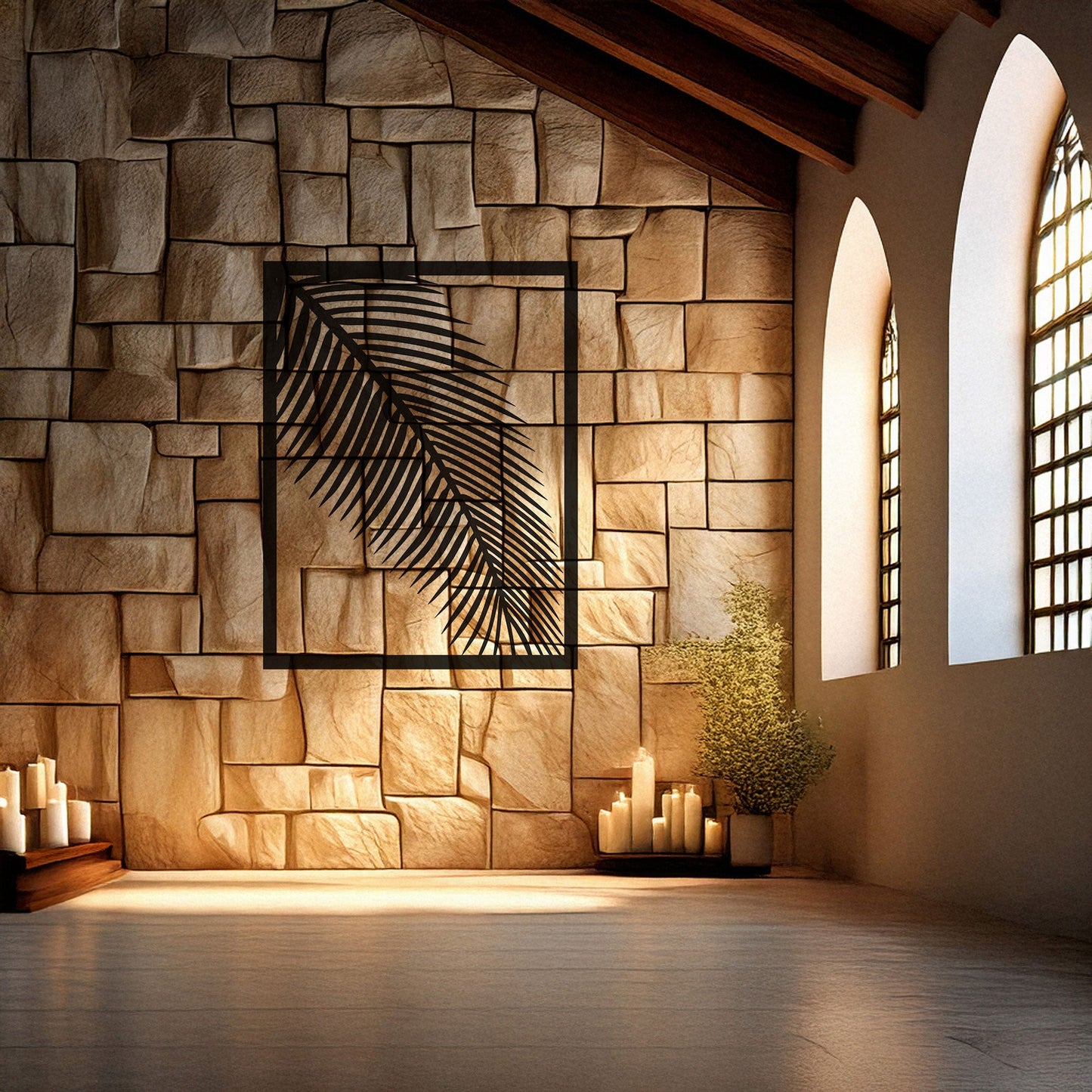 Modern Laser Cut Metal Leaf Wall Art, Black Botanical Decor for Home & Garden, 3 Sizes Available