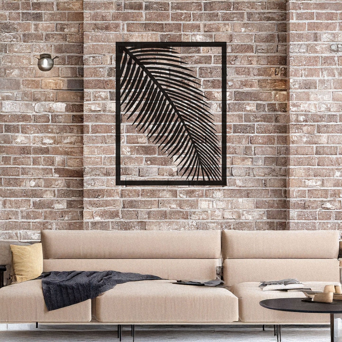 Modern Laser Cut Metal Leaf Wall Art, Black Botanical Decor for Home & Garden, 3 Sizes Available