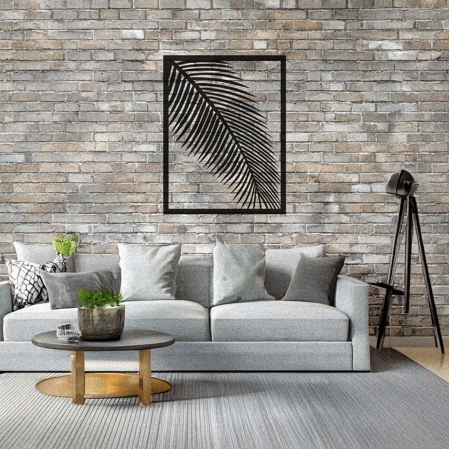 Modern Laser Cut Metal Leaf Wall Art, Black Botanical Decor for Home & Garden, 3 Sizes Available
