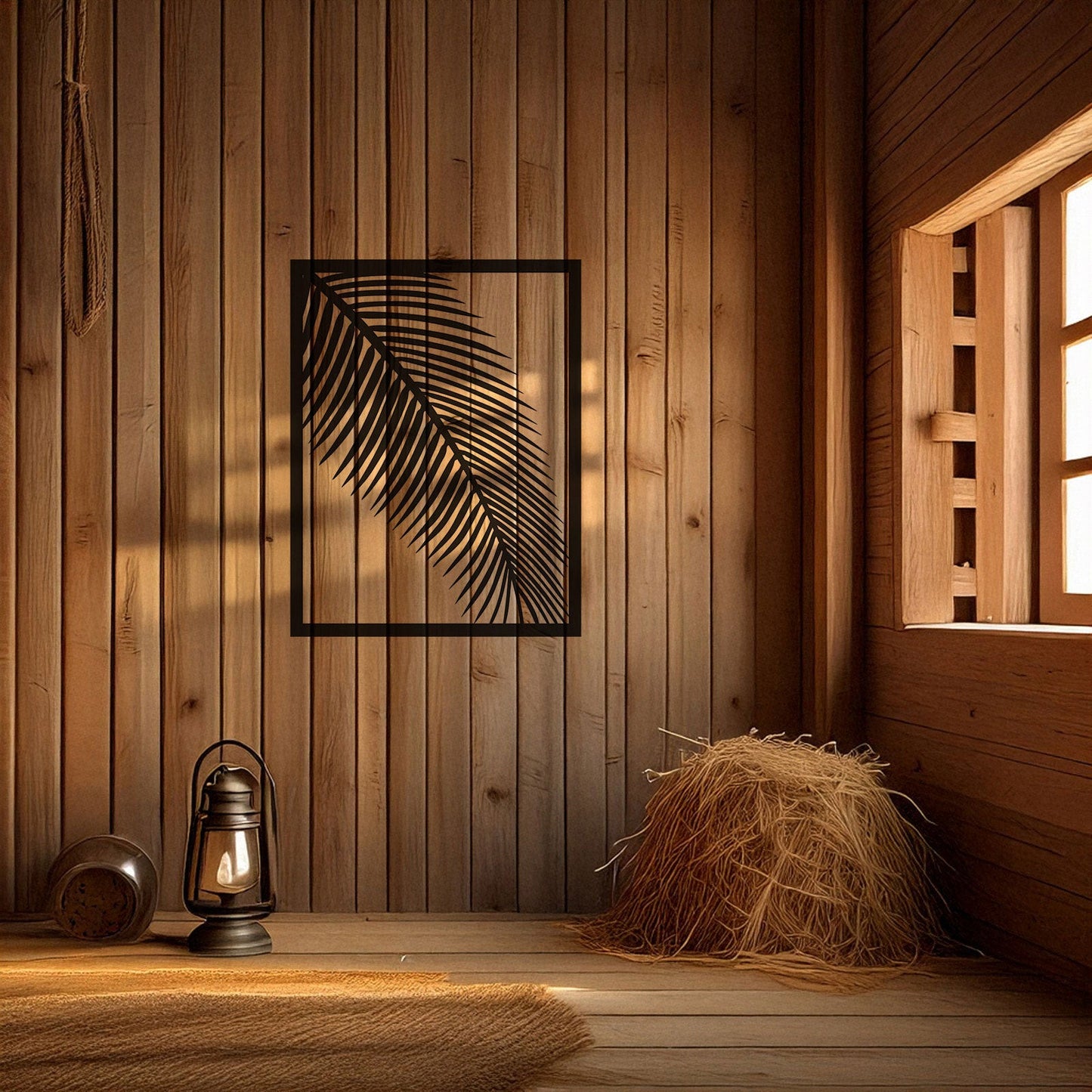 Modern Laser Cut Metal Leaf Wall Art, Black Botanical Decor for Home & Garden, 3 Sizes Available