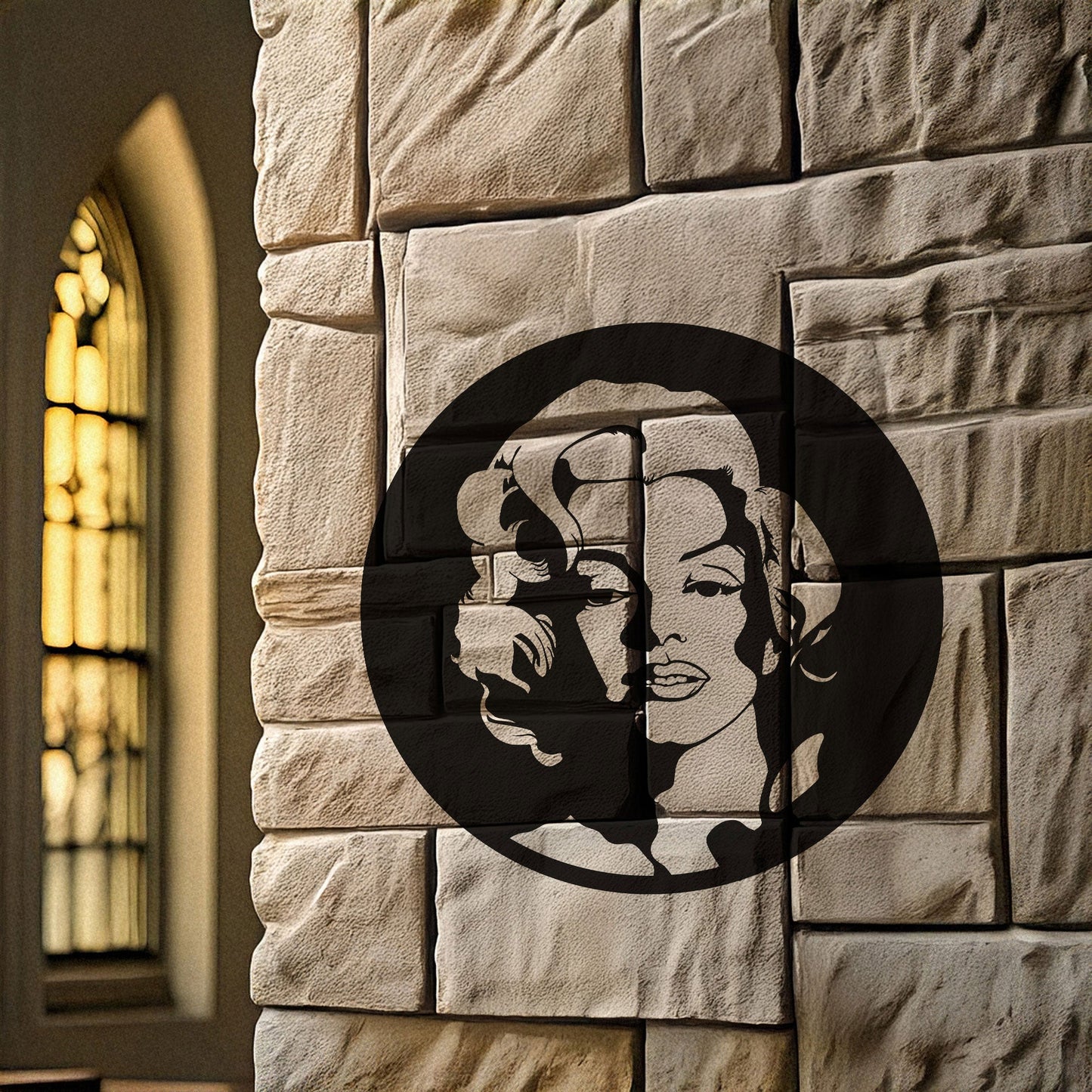 Laser Cut Metal Wall Decor Marilyn Monroe Design - Black Steel Art in 3 Sizes, Iconic Pop Art Style, Perfect Gift for Fans & Art Lovers
