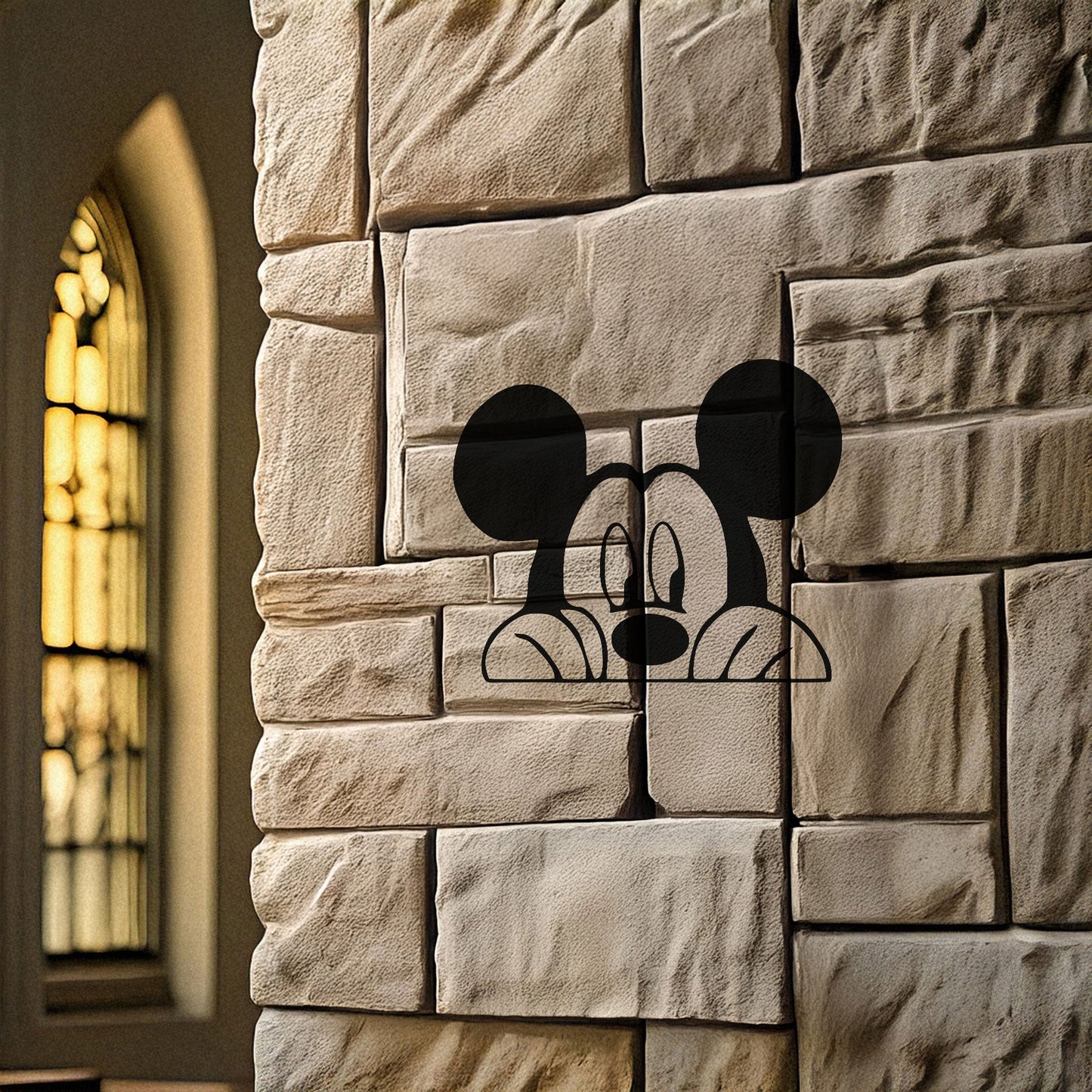 Mickey Mouse Laser Cut Metal Wall Art - Black Metal Decor for Kids' Rooms - Disney-Inspired Wall Accent in 3 Sizes