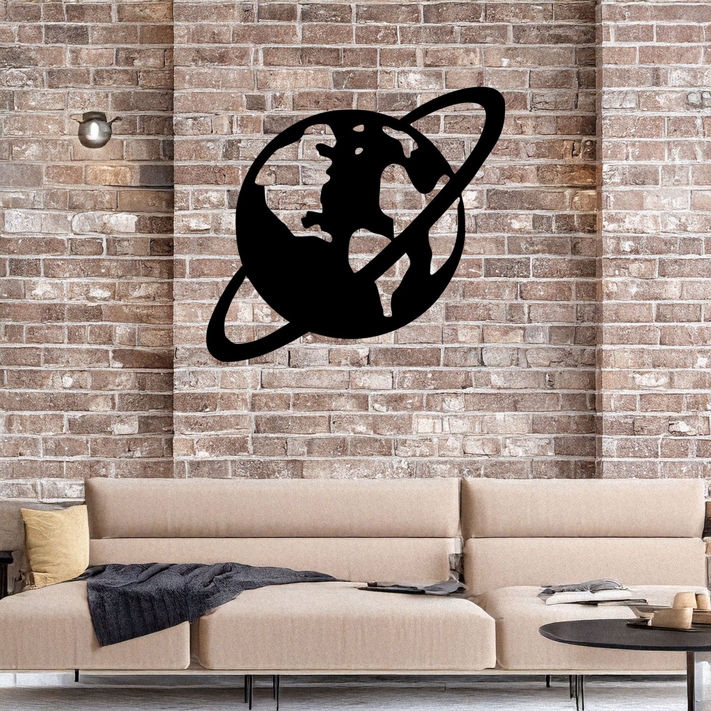 Saturn Laser Cut Metal Wall Art - Black Planet Design, 3 Size Options, Space Themed Home Decor, Gift for Astronomy Lovers