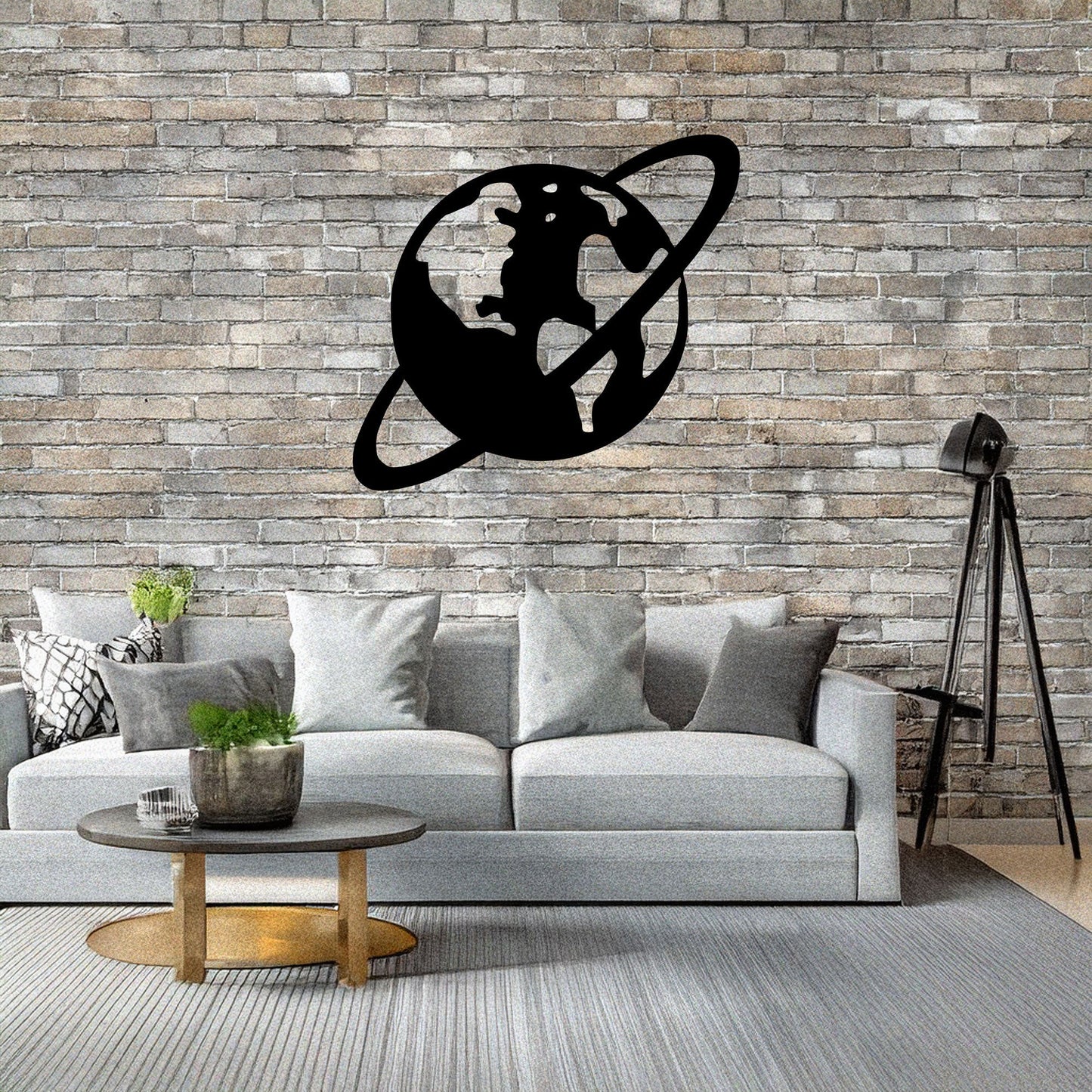 Saturn Laser Cut Metal Wall Art - Black Planet Design, 3 Size Options, Space Themed Home Decor, Gift for Astronomy Lovers