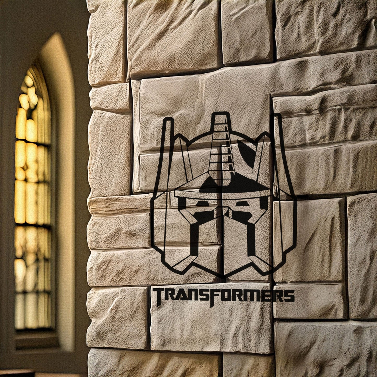 Optimus Prime Metal Wall Art - Laser Cut Black Metal Decor for Transformers Fans, Available in 3 Sizes