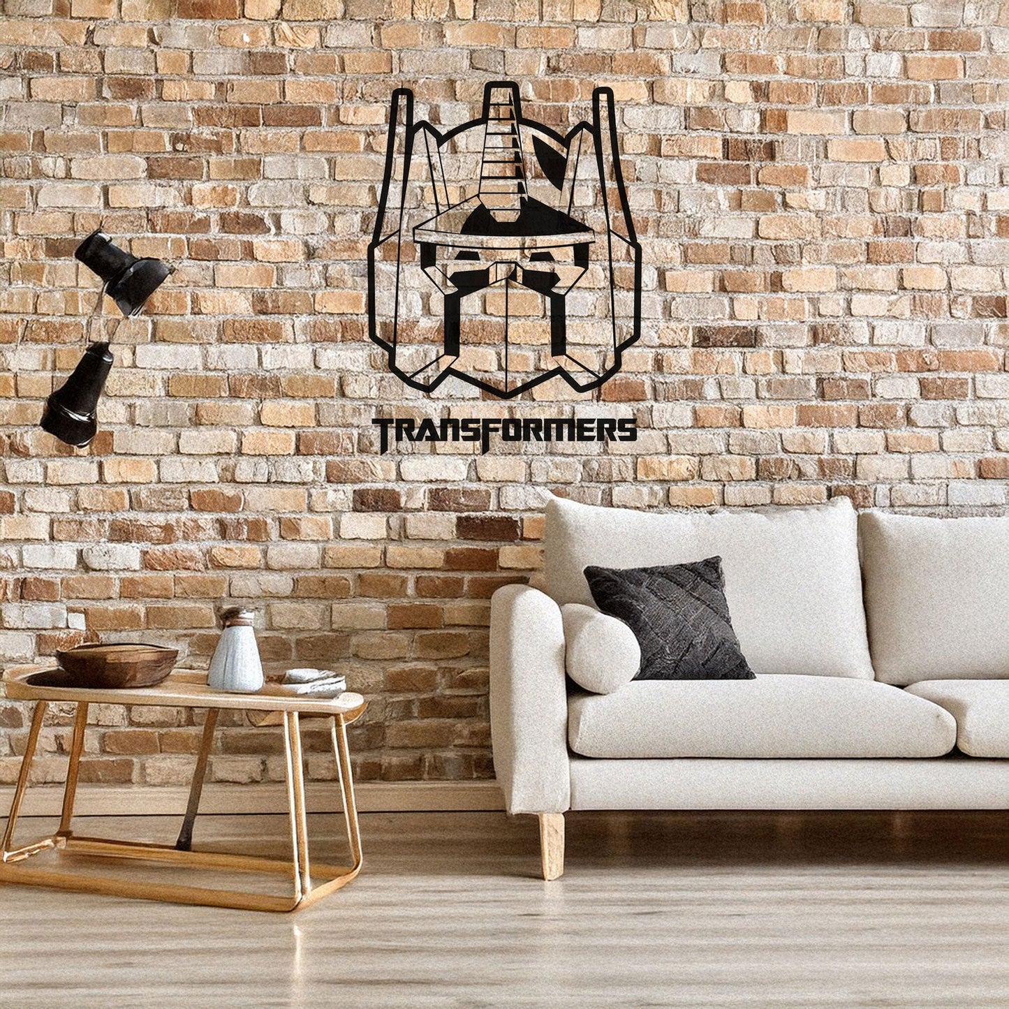 Optimus Prime Metal Wall Art - Laser Cut Black Metal Decor for Transformers Fans, Available in 3 Sizes