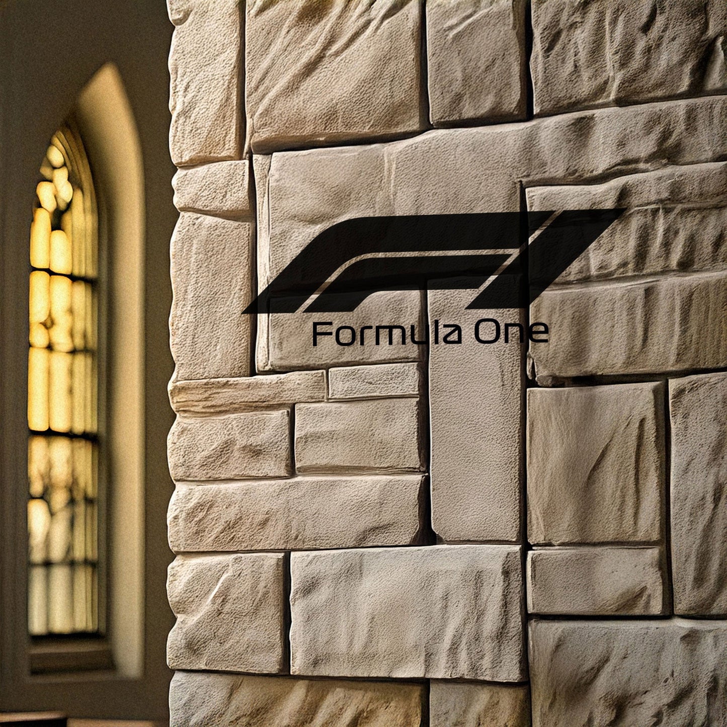 F1 Logo Laser Cut Metal Wall Art - Black Modern Decor in 3 Sizes, Gift for Formula 1 Fans