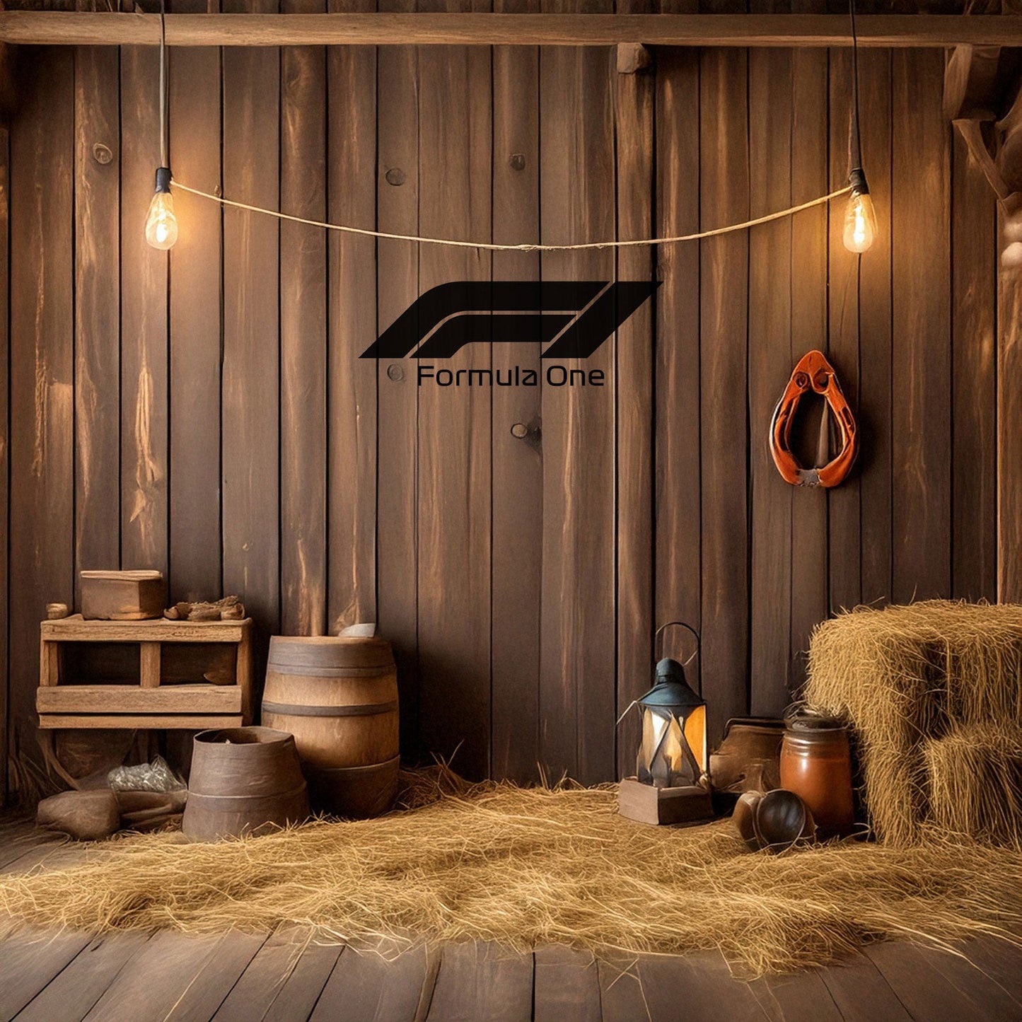 F1 Logo Laser Cut Metal Wall Art - Black Modern Decor in 3 Sizes, Gift for Formula 1 Fans