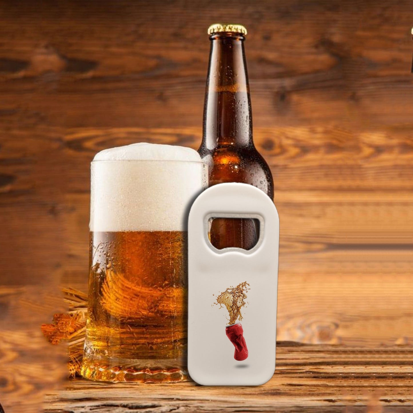 Personalized Bottle Opener Magnet, Coke Can Design, Custom 1.77x4.33 Inch Magnet, Unique Soda-Themed Bar Accessory or Gift Idea