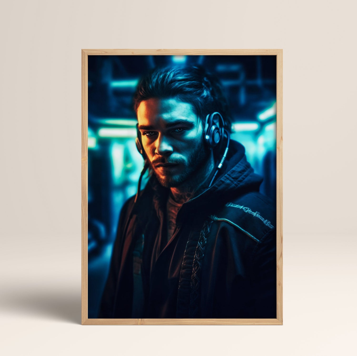 Cyberpunk Wall Art – Canvas, Glass, and Wooden Frame Options