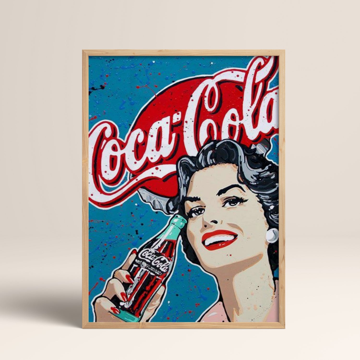 Drink-Themed Wall Art – Canvas, Glass, and Wooden Frame Options