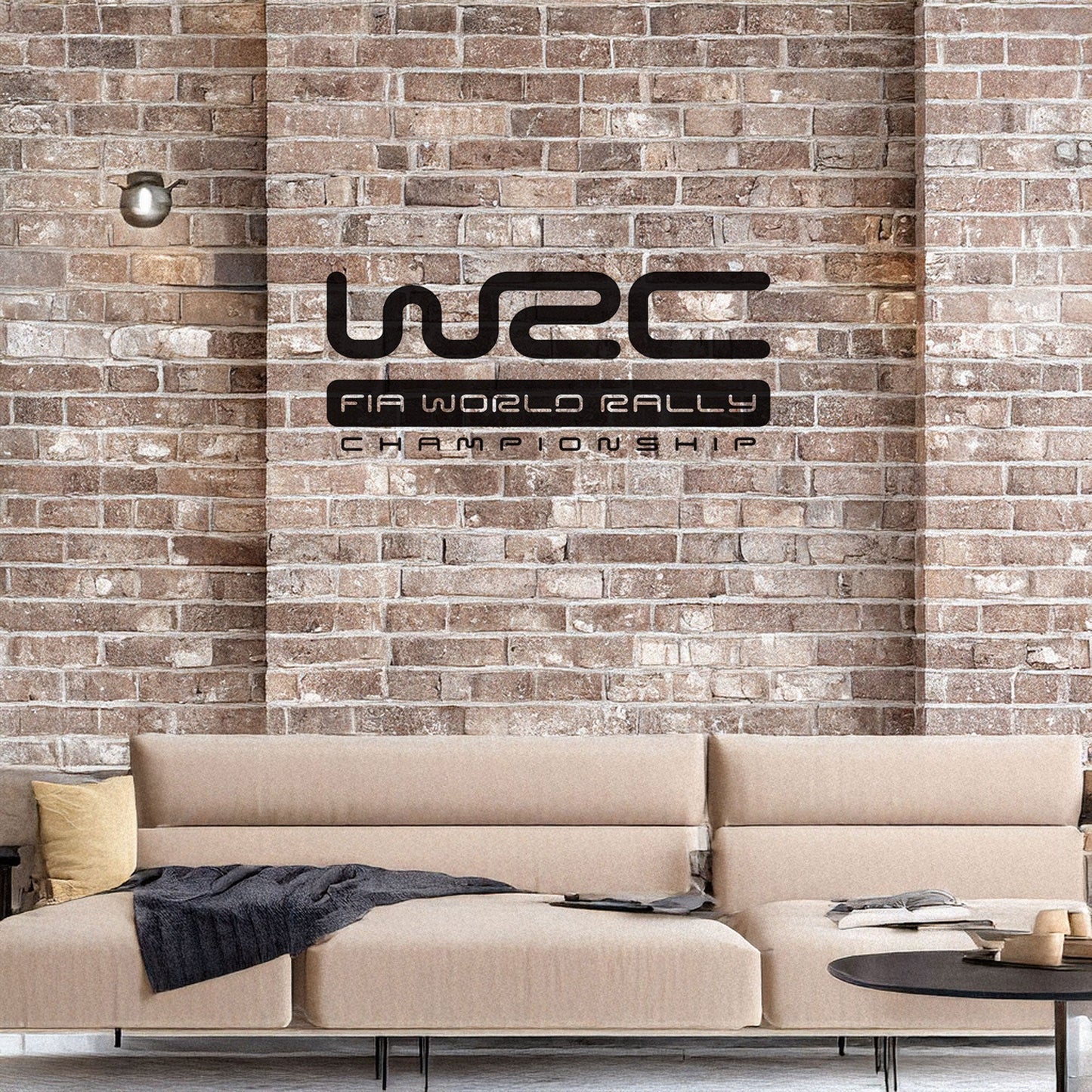 Laser Cut Metal Wall Decor, Matte Black WRC Design, Motorsport Wall Art, FIA Rally Championship Decor, Car Enthusiast Gift, Garage Decor