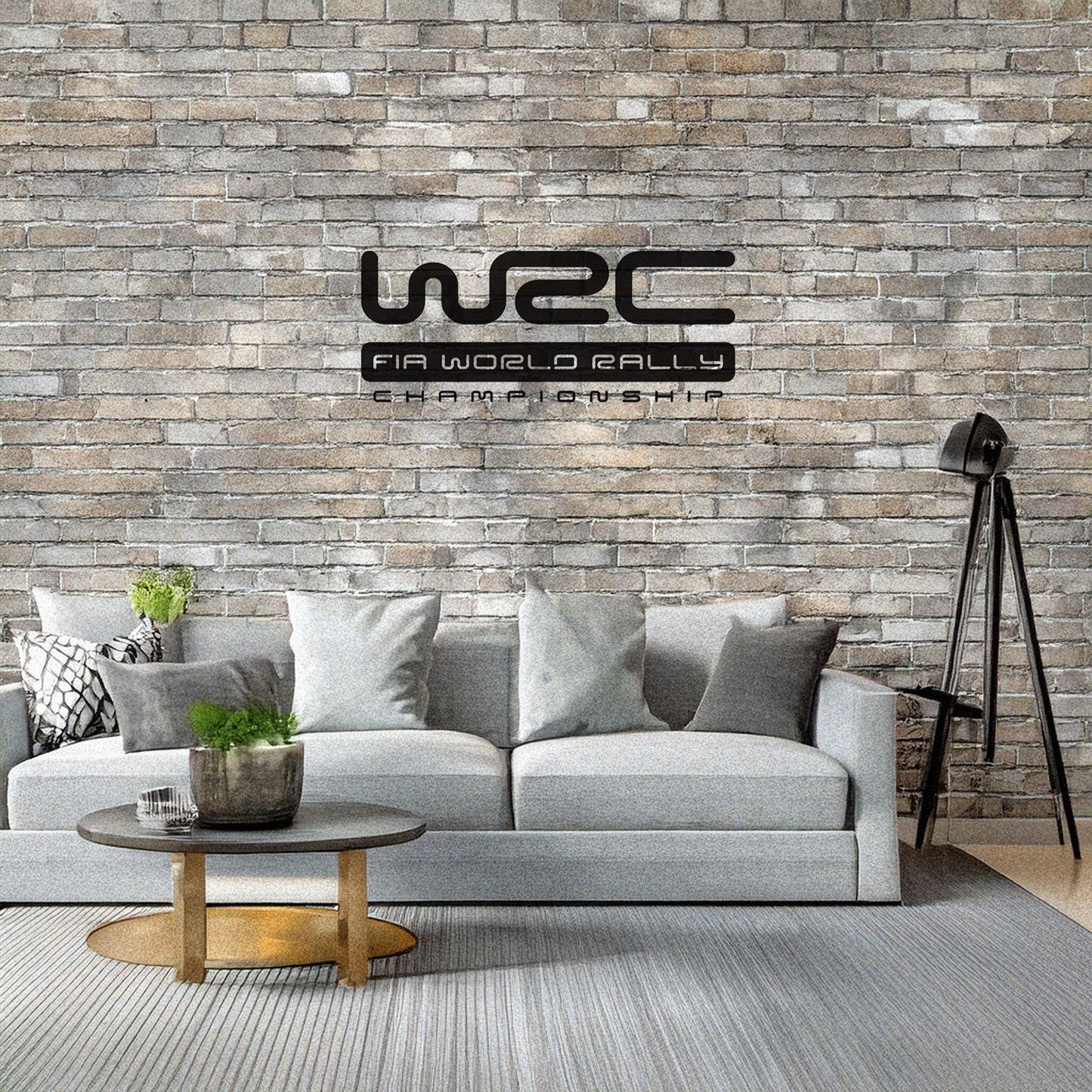 Laser Cut Metal Wall Decor, Matte Black WRC Design, Motorsport Wall Art, FIA Rally Championship Decor, Car Enthusiast Gift, Garage Decor