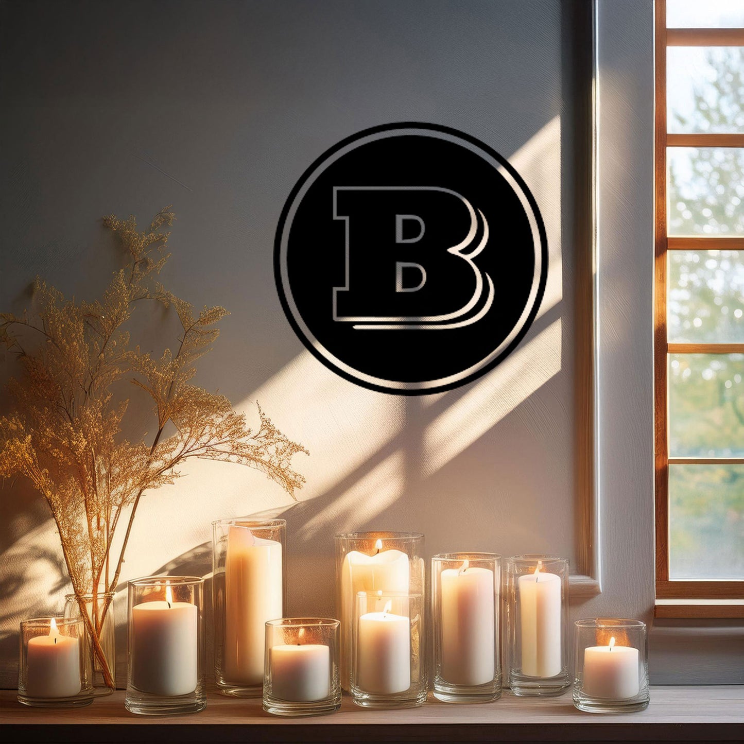 Brabus Logo Metal Wall Art - Laser Cut Black Metal Decor, Custom Car Enthusiast Gift, Luxury Auto Wall Sign, Available in 3 Sizes