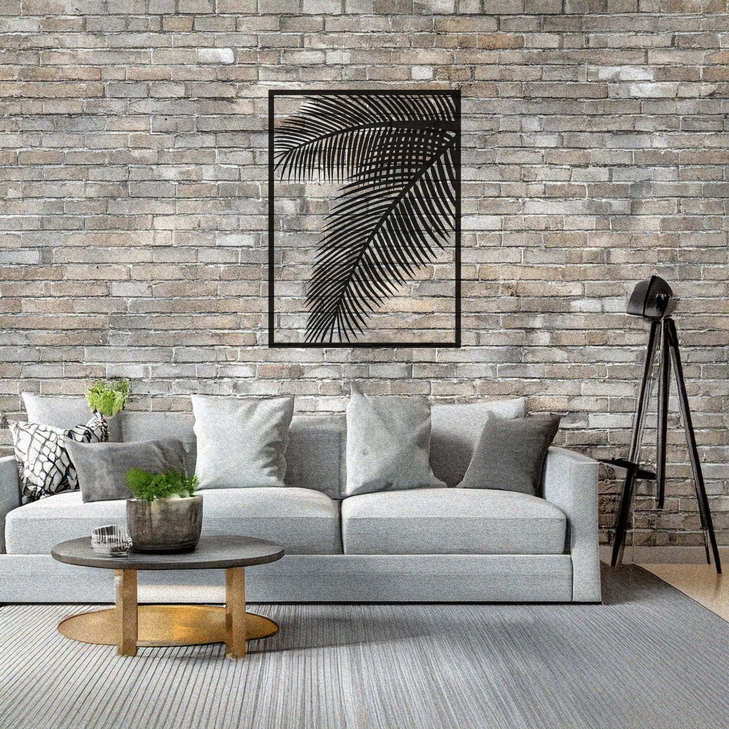 Elegant Laser Cut Metal Leaf Wall Decor, Black Botanical Wall Art for Home & Garden, 3 Sizes Available