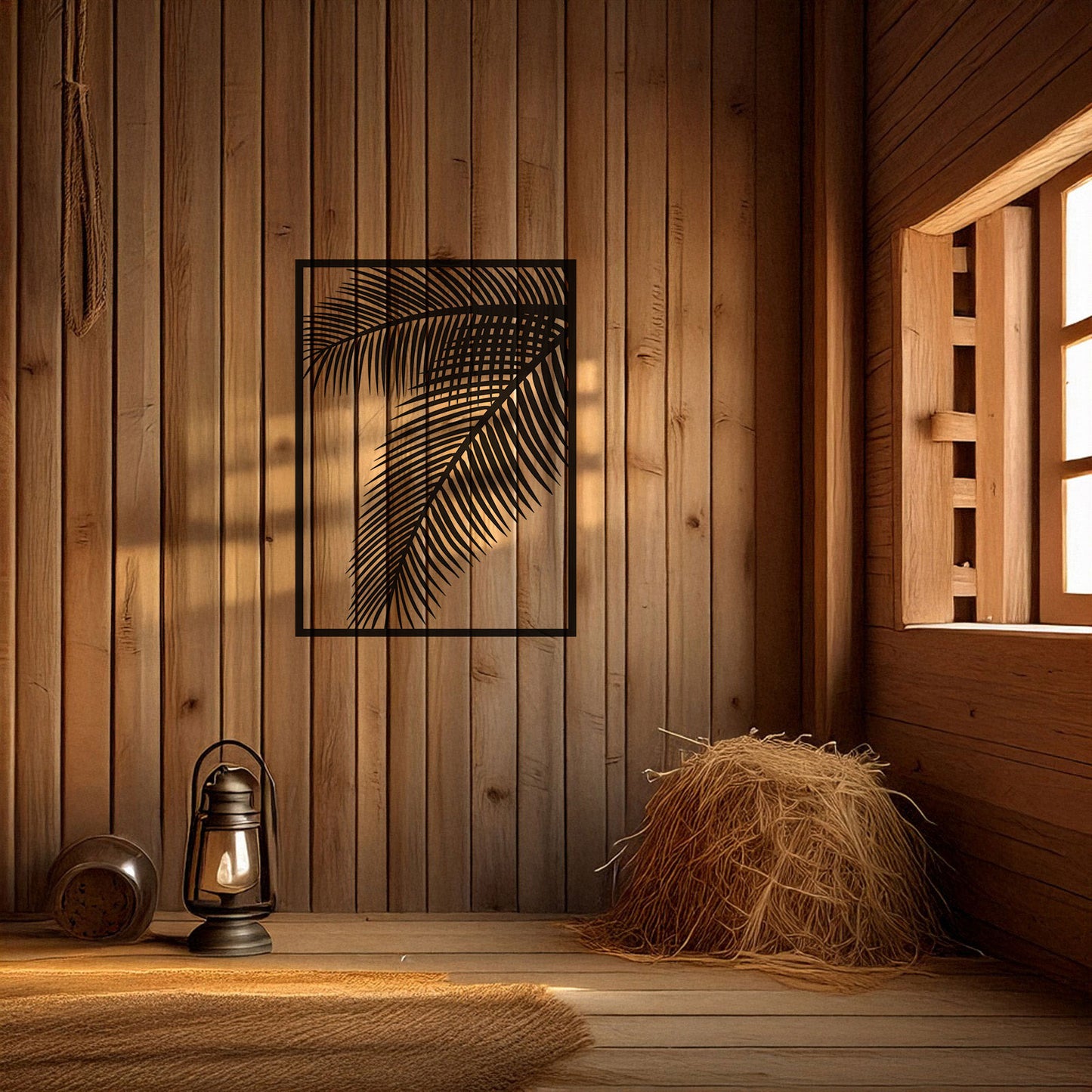 Elegant Laser Cut Metal Leaf Wall Decor, Black Botanical Wall Art for Home & Garden, 3 Sizes Available