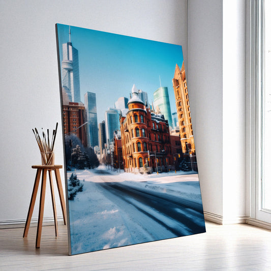 Nature and City Views Poster Wall Art – Retro Cityscape Print, High-Resolution Canvas or Framed Decor, Iconic Urban Artwork, 3 Size Options, Model PGSW10005032