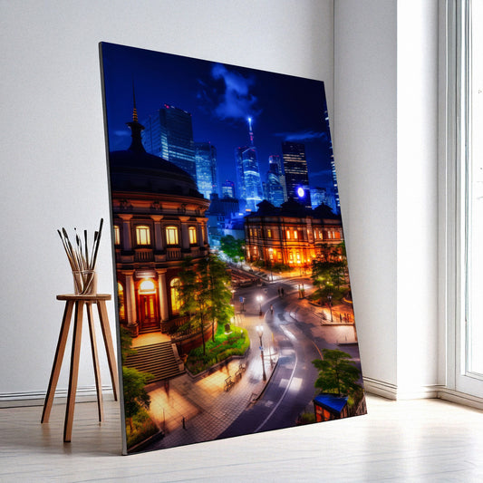 Nature and City Views Poster Wall Art – Retro Cityscape Print, High-Resolution Canvas or Framed Decor, Iconic Urban Artwork, 3 Size Options, Model PGSW10005048