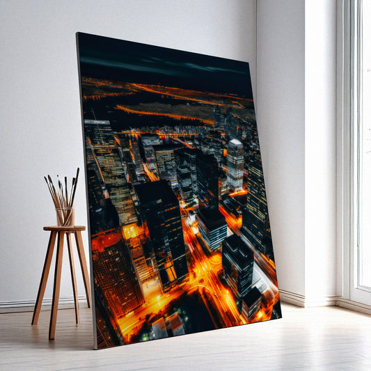 Nature and City Views Poster Wall Art – Retro Cityscape Print, High-Resolution Canvas or Framed Decor, Iconic Urban Artwork, 3 Size Options, Model PGSW10005052