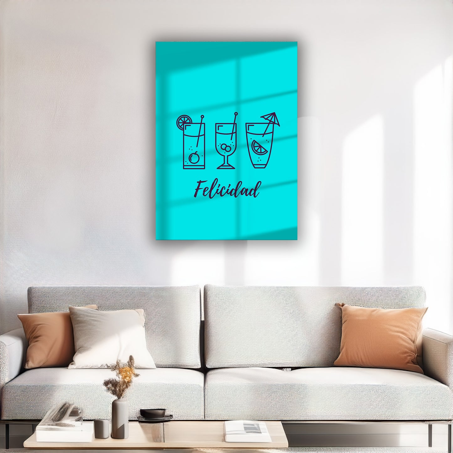 Drinks Wall Art Print – Modern Bar Decor, High-Resolution Canvas or Framed Print, Minimalist Beverage Art, 3 Size Options, Model PGSW10005510