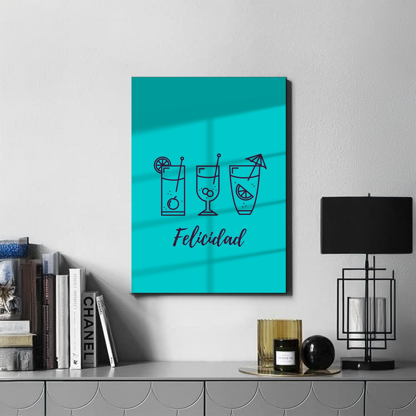 Drinks Wall Art Print – Modern Bar Decor, High-Resolution Canvas or Framed Print, Minimalist Beverage Art, 3 Size Options, Model PGSW10005510