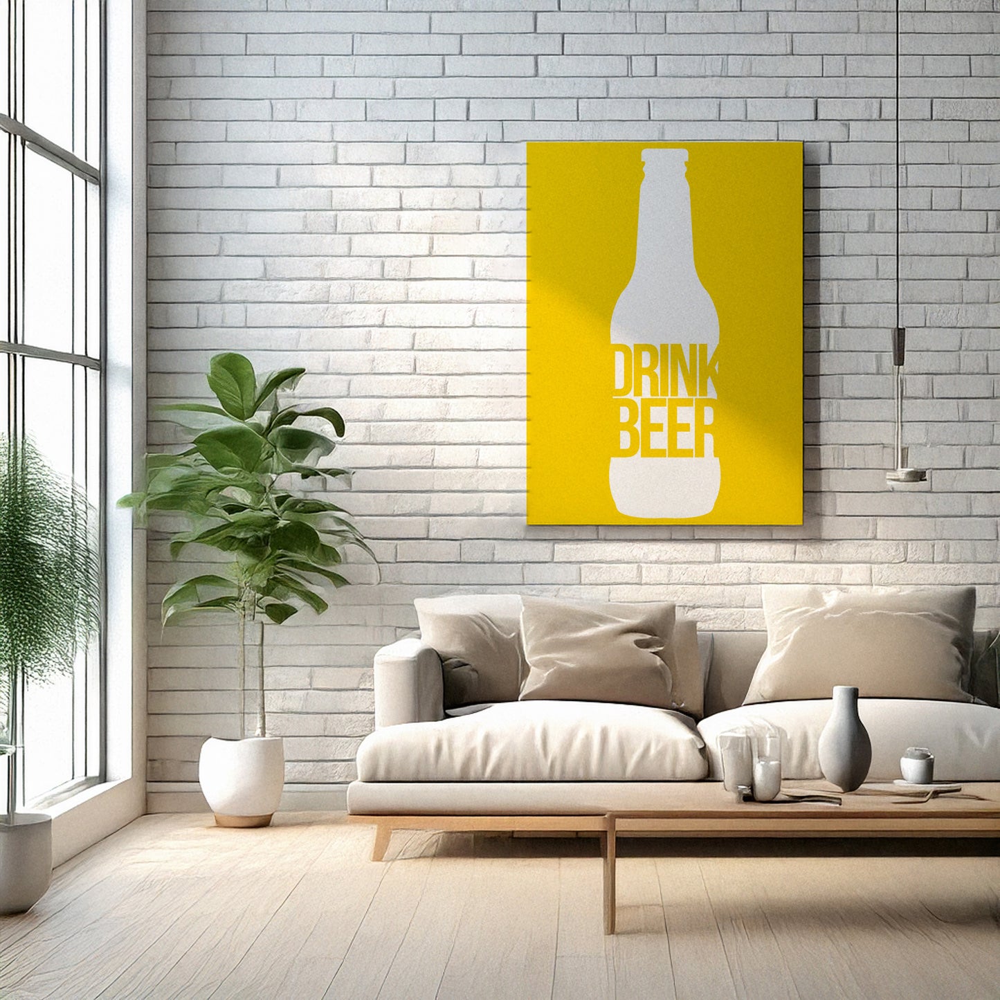 Drinks Wall Art Print – Modern Bar Decor, High-Resolution Canvas or Framed Print, Minimalist Beverage Art, 3 Size Options, Model PGSW10005511